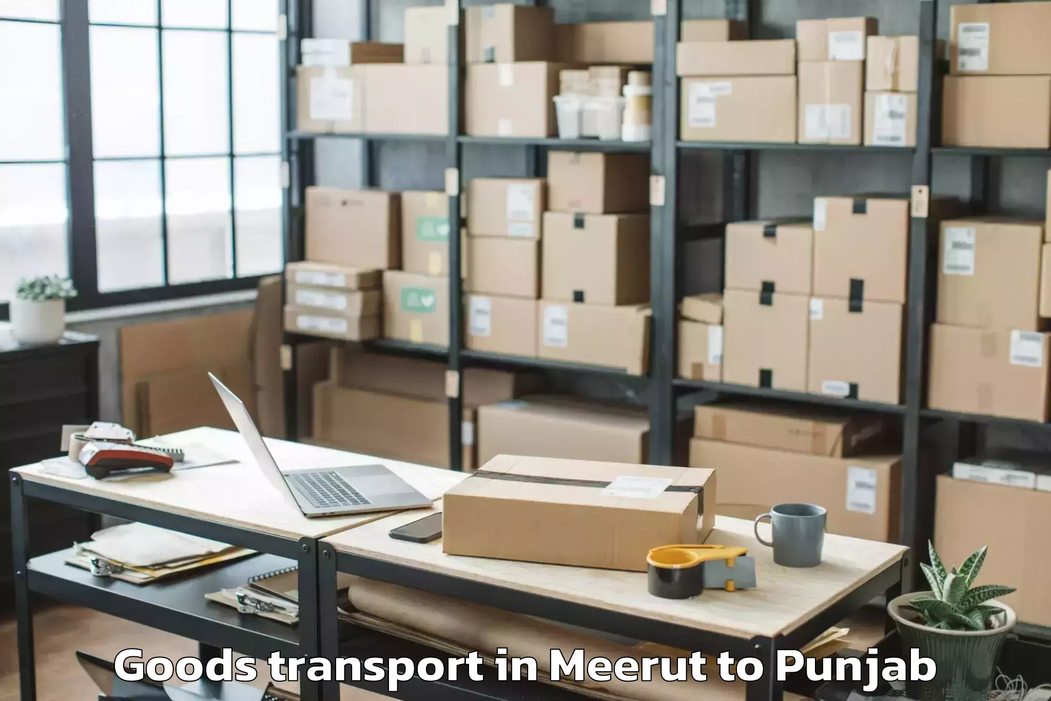 Top Meerut to Sham Churasi Goods Transport Available